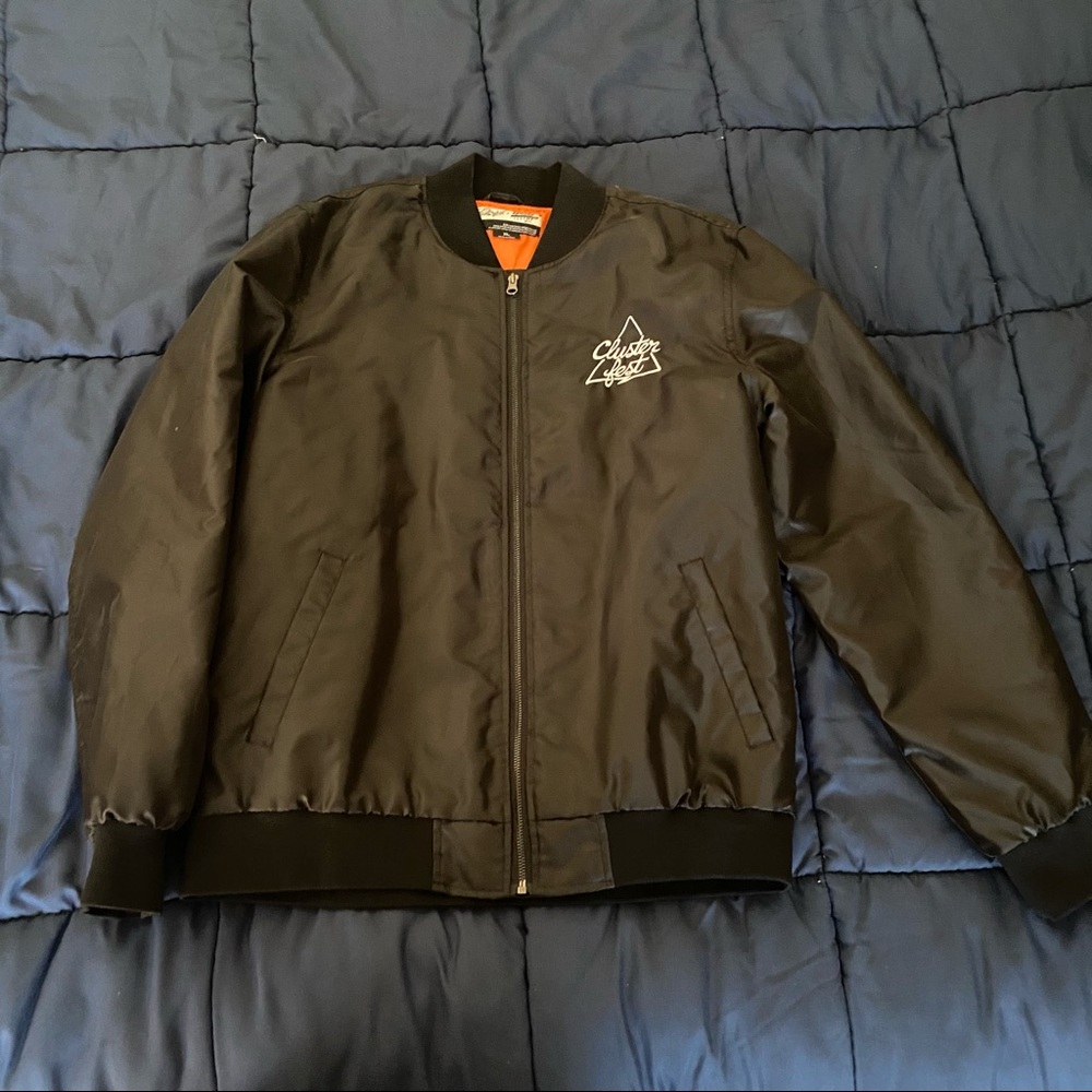 MENS Clusterfest x Brooklyn Cloth bomber jacket